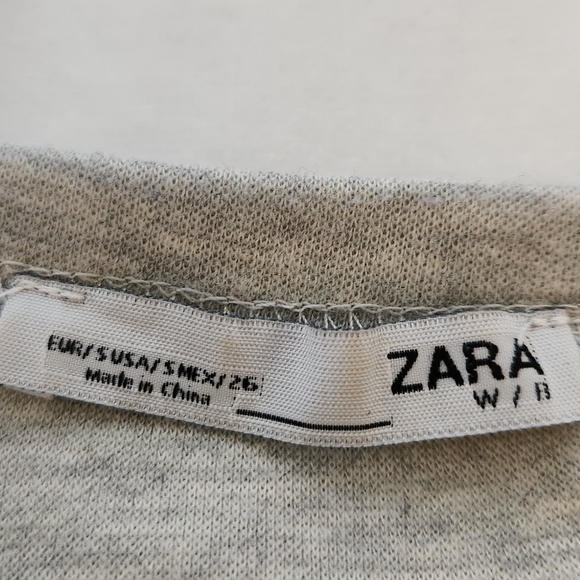ZARA Fur Sleeve Sweatshirt Size S - Picture 3 of 8
